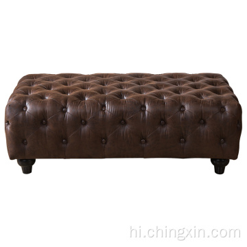 लिविंग रूम फर्नीचर Tufted Chesterfield Ottoman CX603